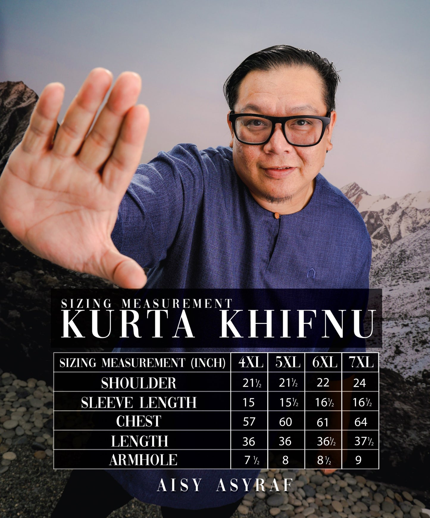 Kurta Khifnu Plussize - Orange