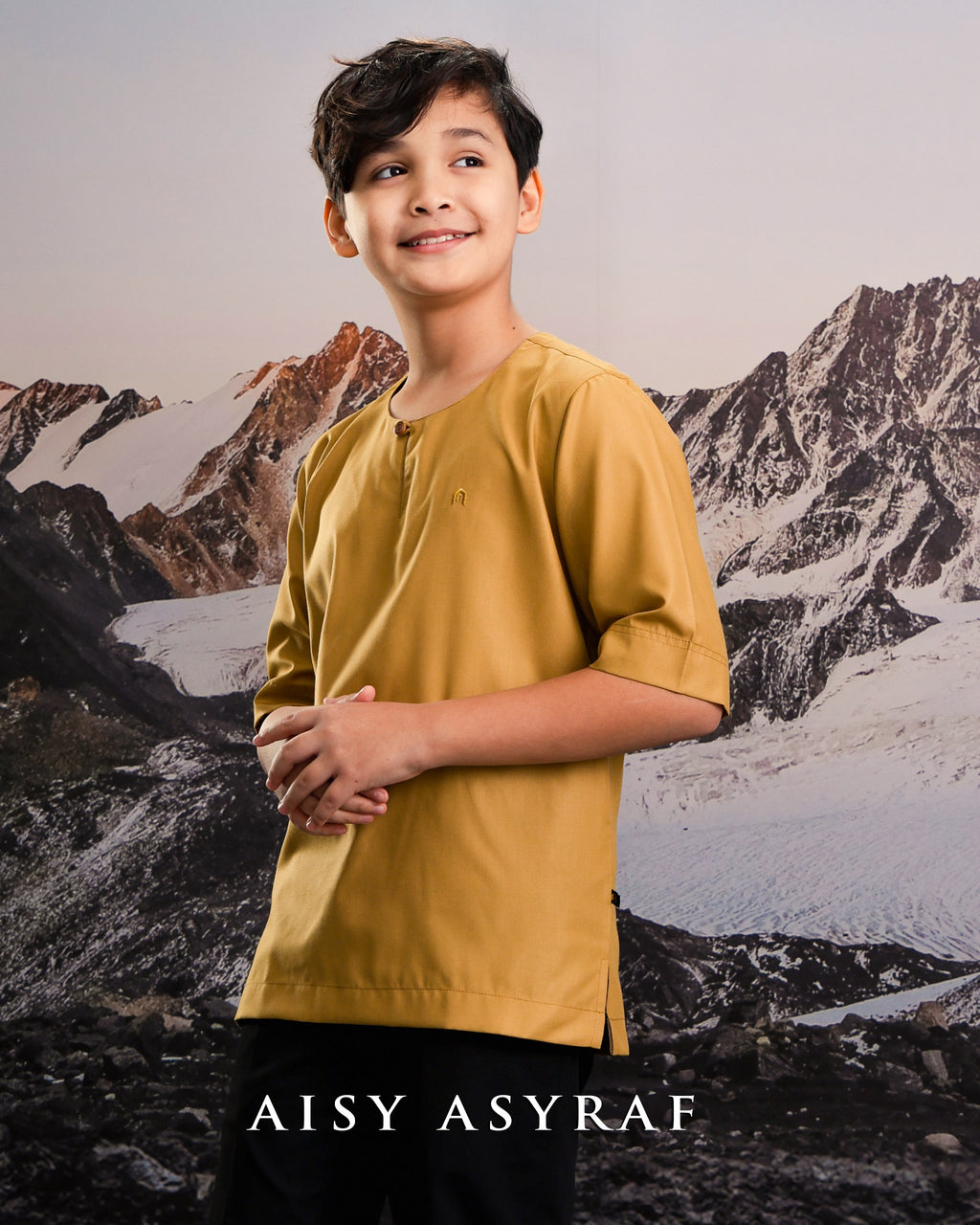 Kurta Layta Kids - Mustard