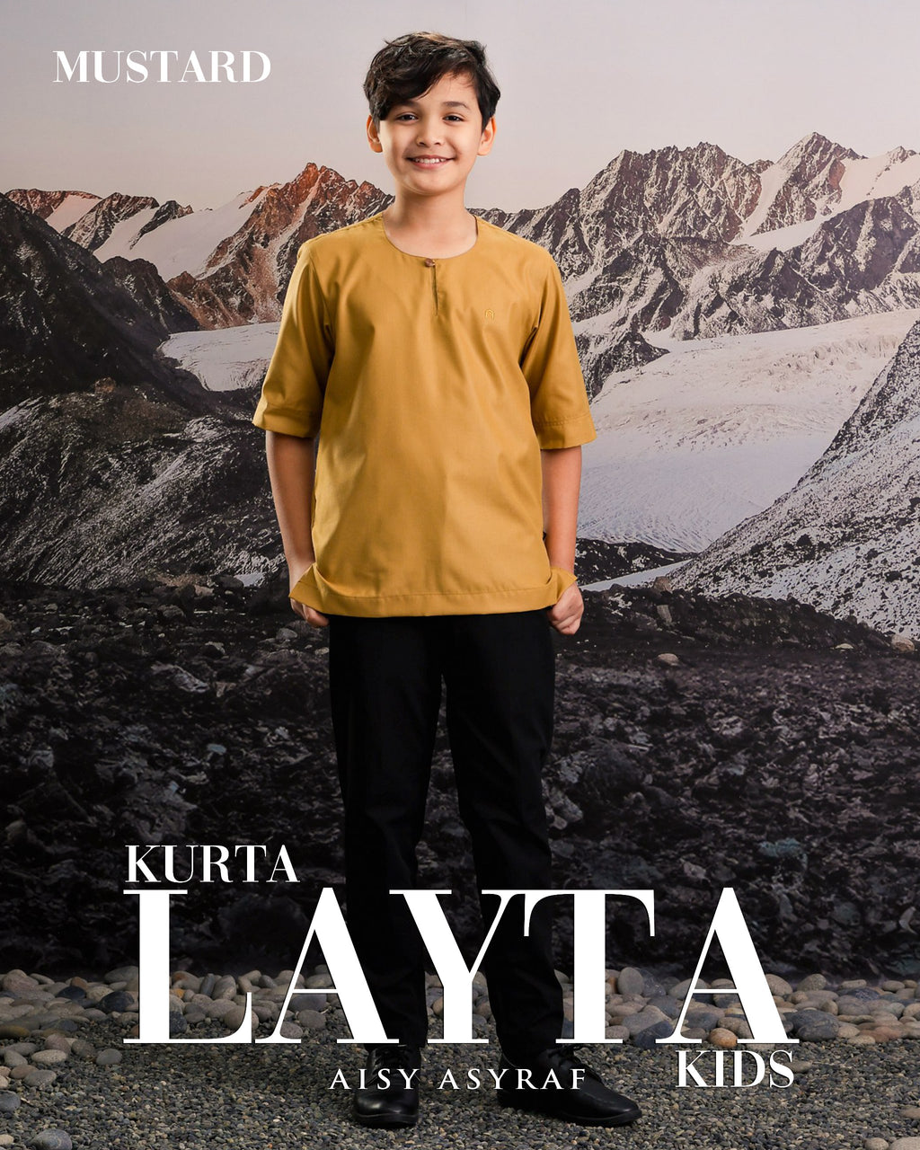 Kurta Layta Kids - Mustard