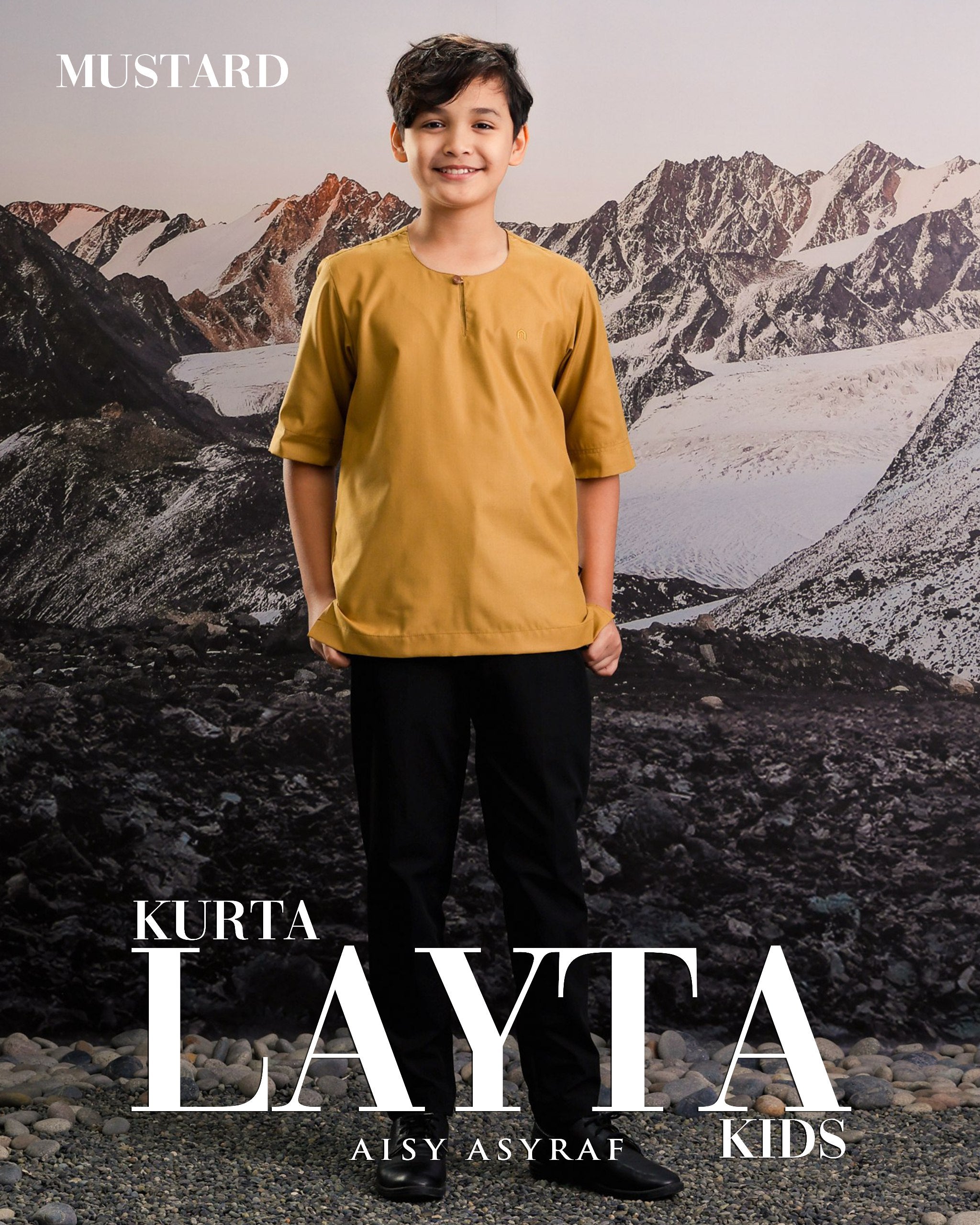 Kurta Layta Kids - Mustard