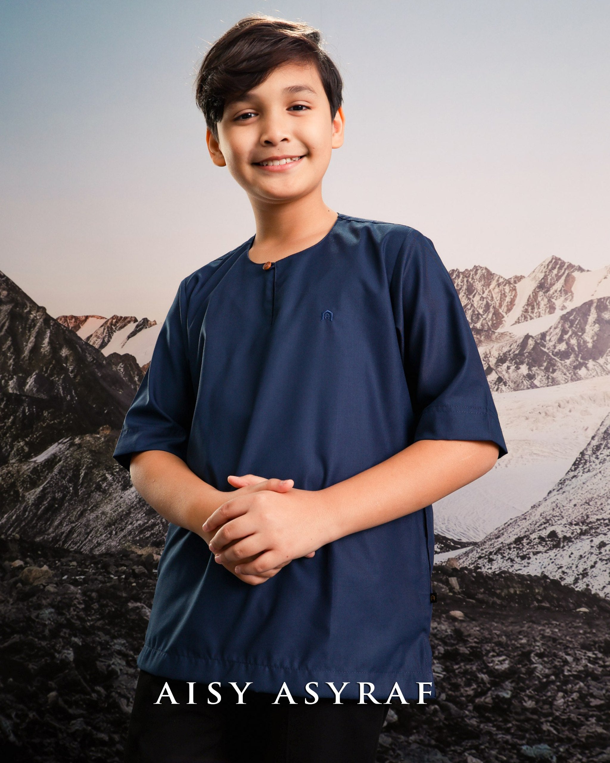 Kurta Layta Kids - Navy Blue