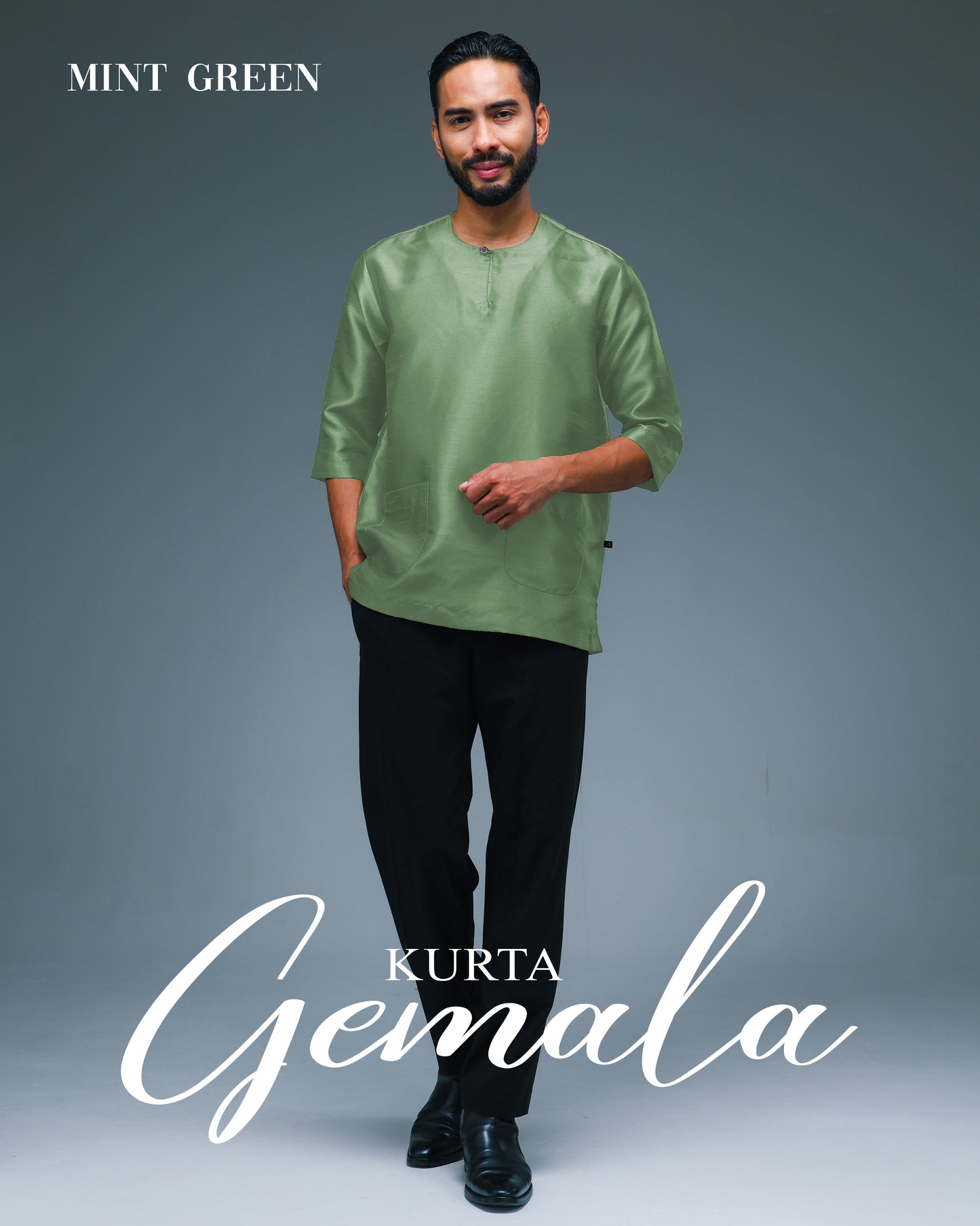 Kurta Gemala - Mint Green