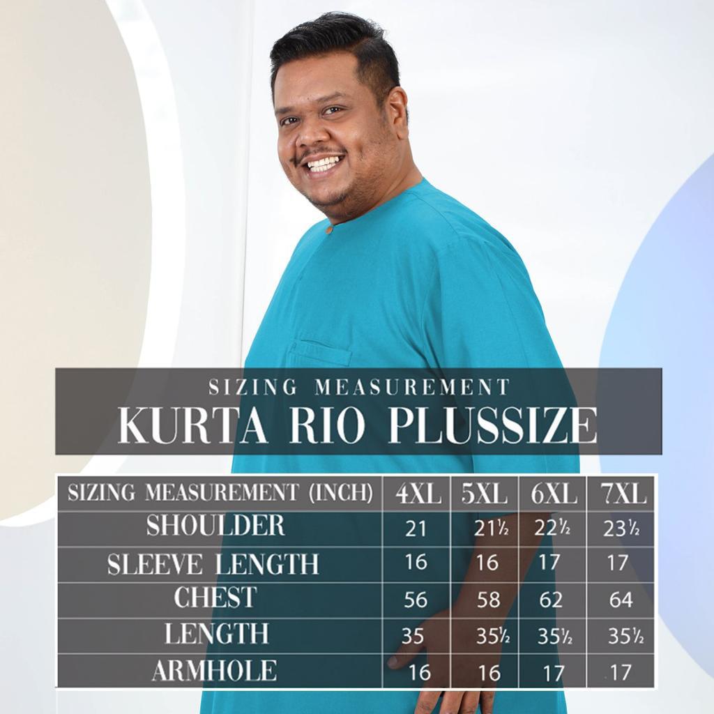 Kurta Rio Plussize - Royal Blue