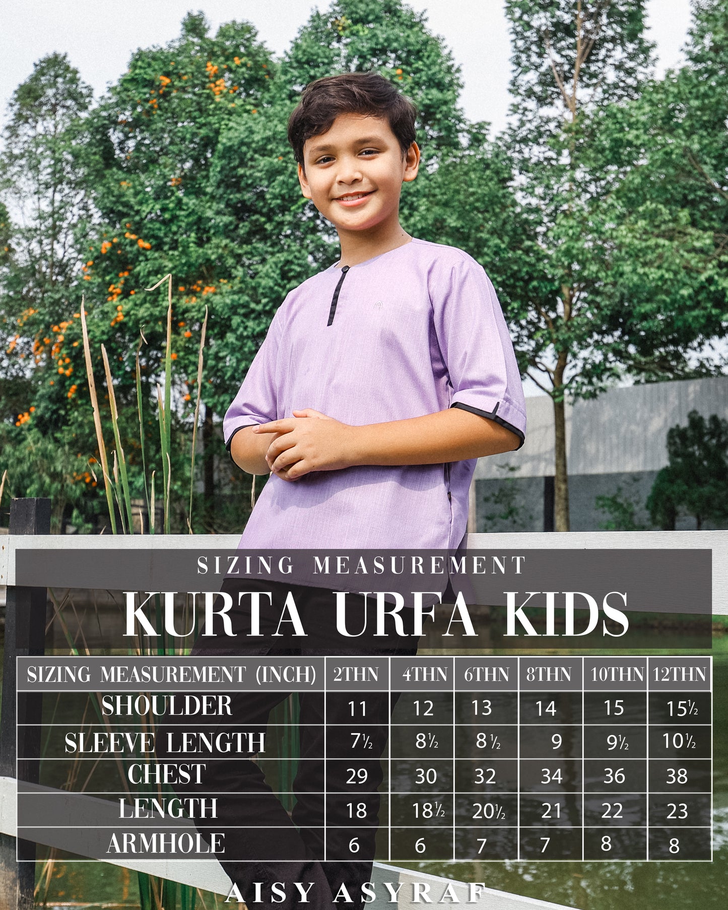 Kurta Urfa Kids - Lilac