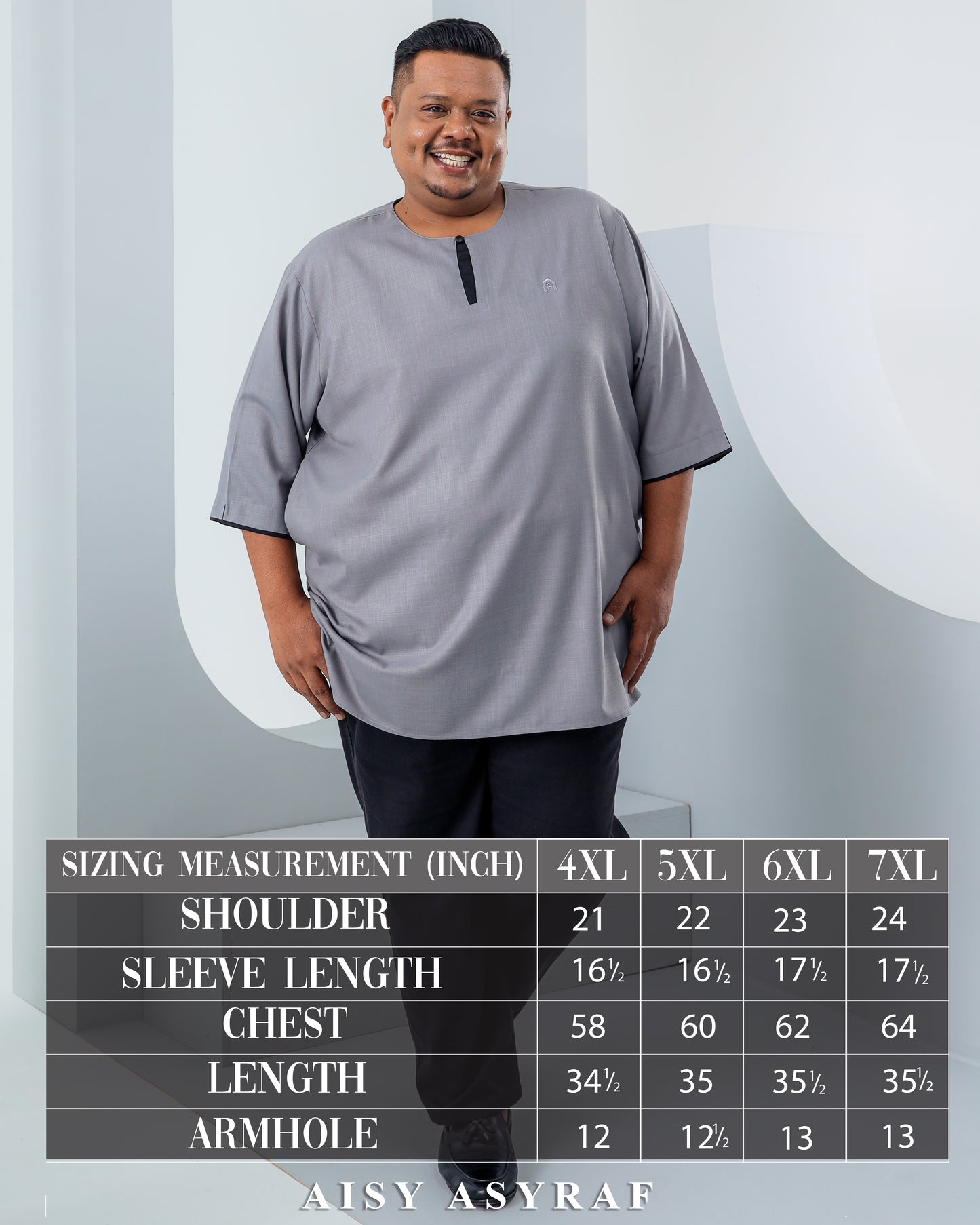 Kurta Urfa Plussize - Cream White