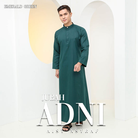 Jubah Adni - Emerald Green