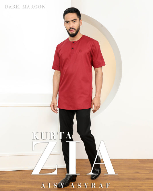 Kurta Zia - Dark Maroon