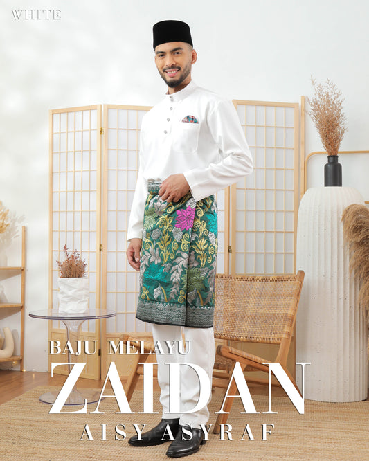 Baju Melayu Zaidan - White