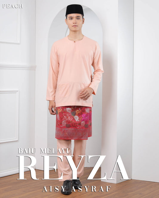 Baju Melayu Reyza - Peach