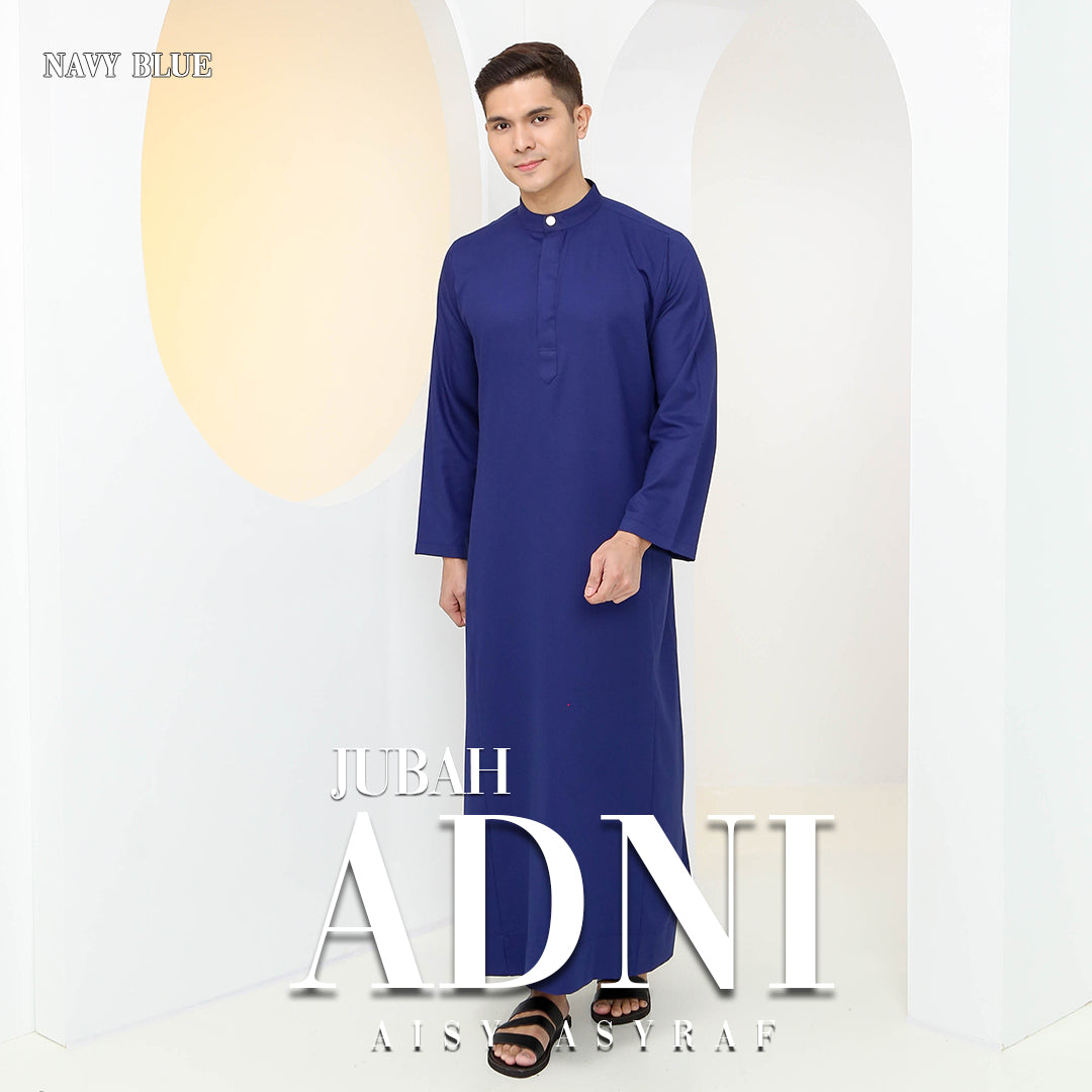 Jubah Adni - Navy Blue