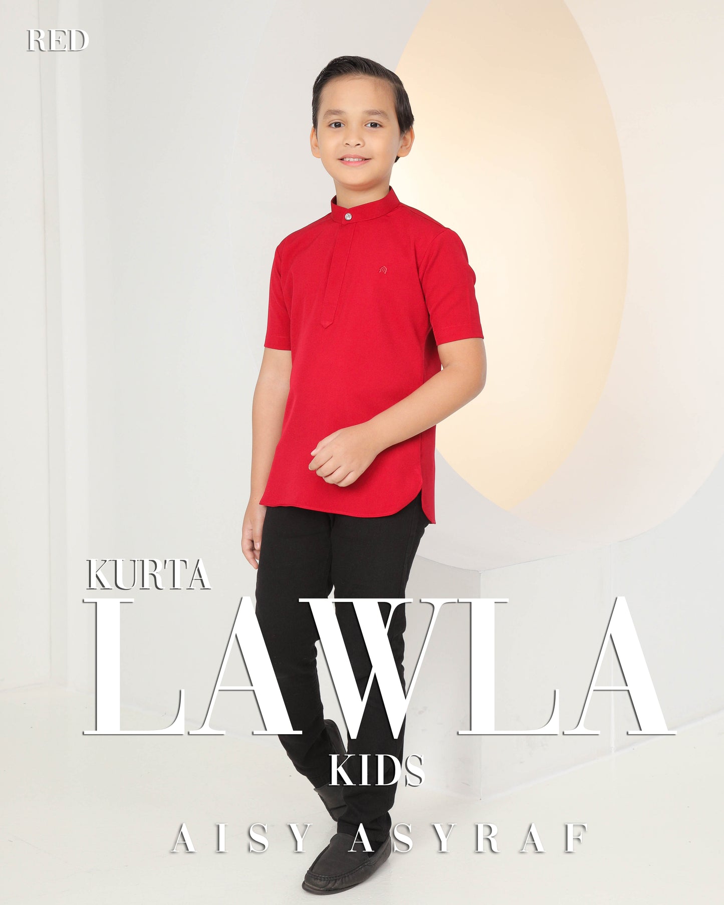 Kurta Lawla Kids - Red