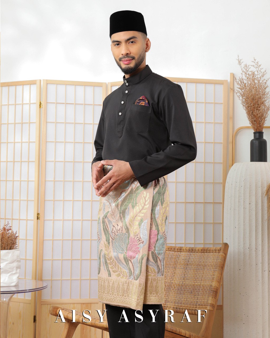 Baju Melayu Zaidan - Black