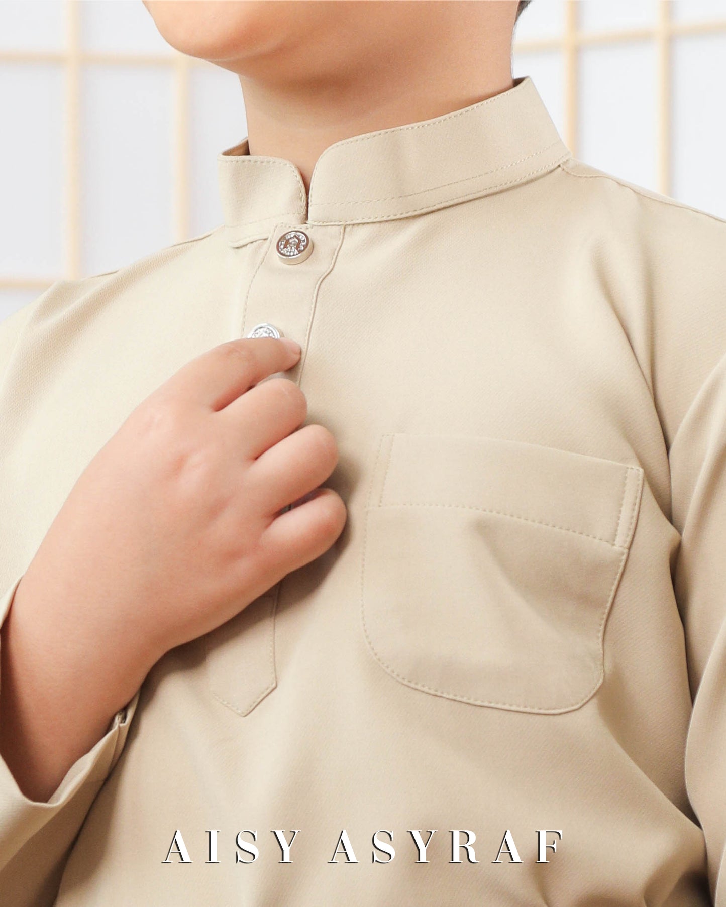 Baju Melayu Zaidan Kids - Nude