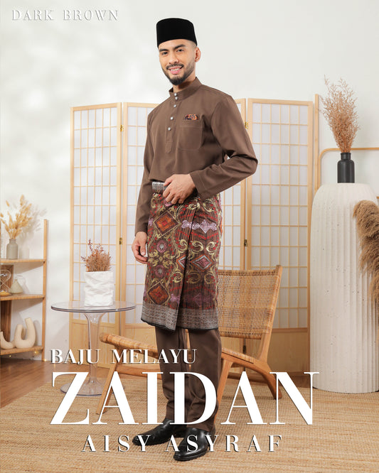 Baju Melayu Zaidan - Dark Brown