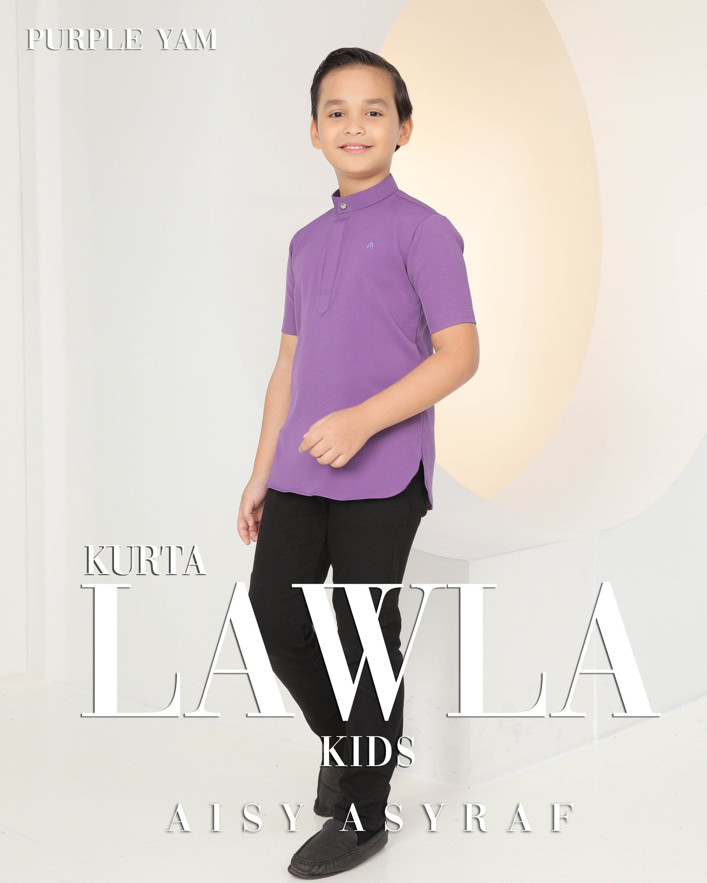 Kurta Lawla Kids - Purple Yam