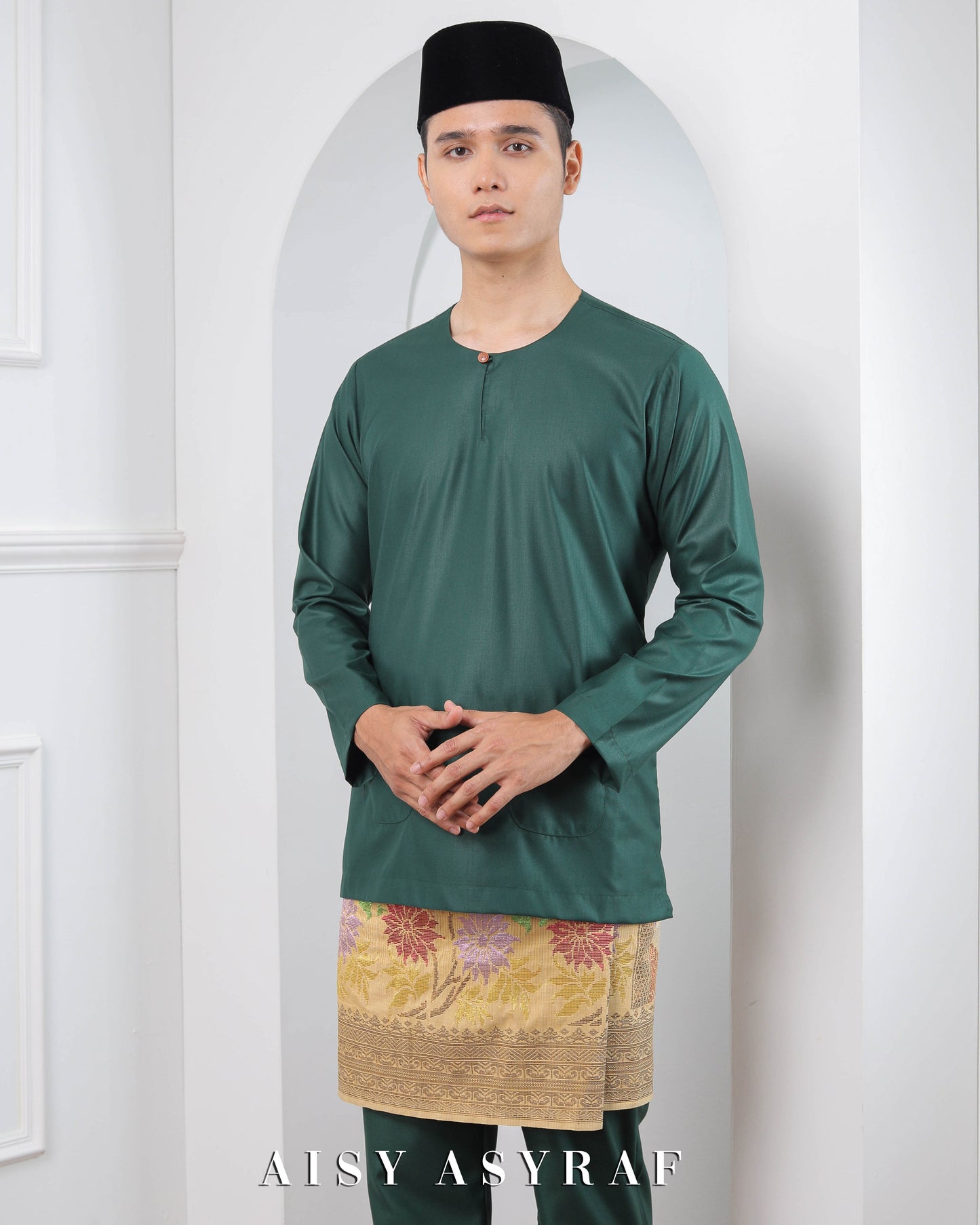 Baju Melayu Reyza - Emerald Green