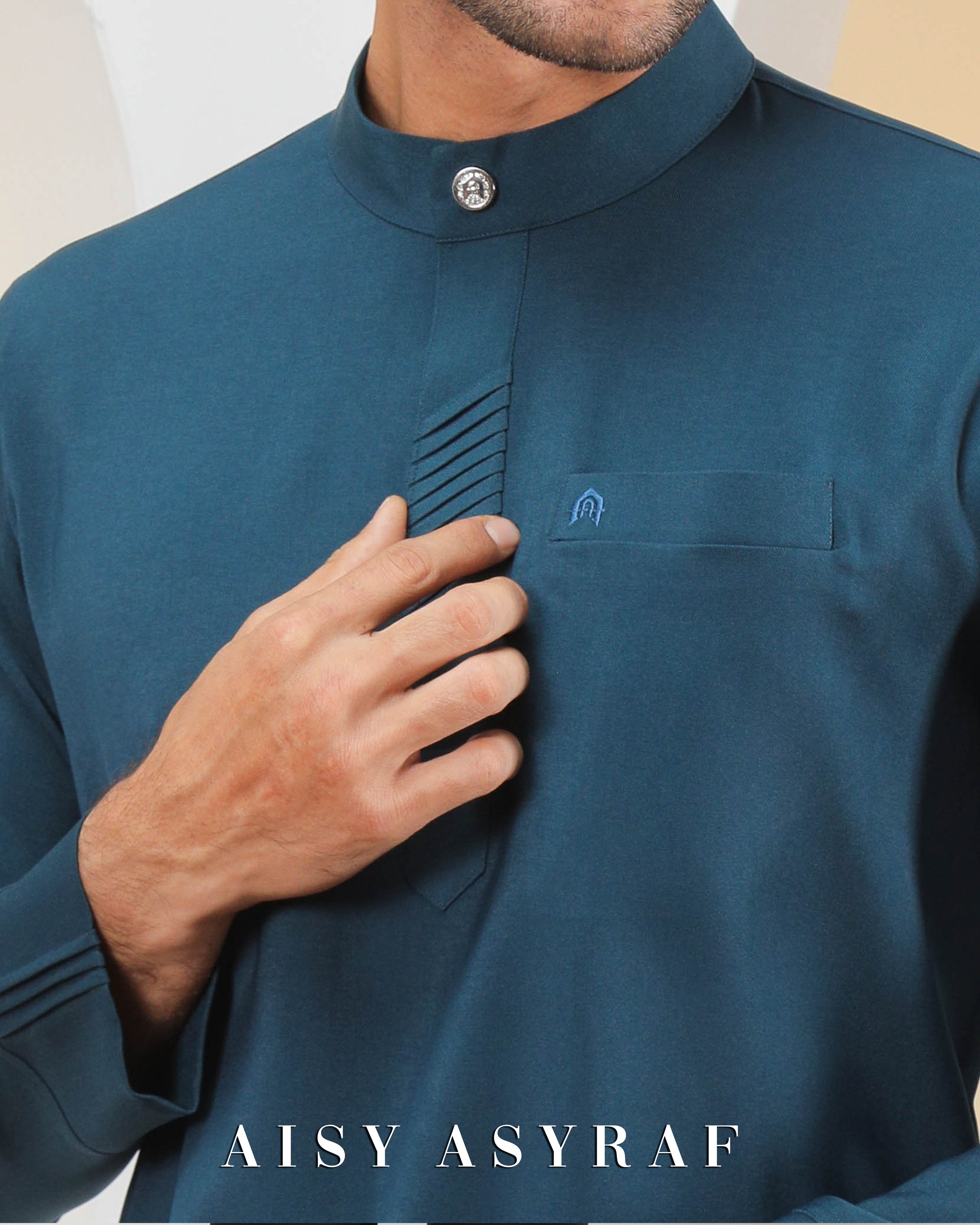 Kurta Raisuni - Teal Blue