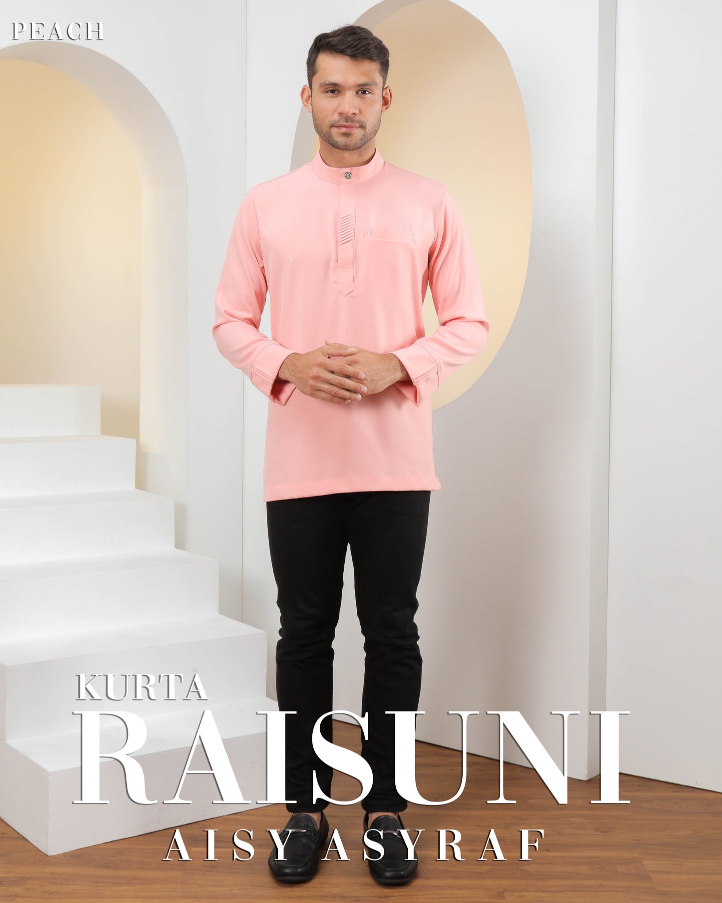 Kurta Raisuni - Peach