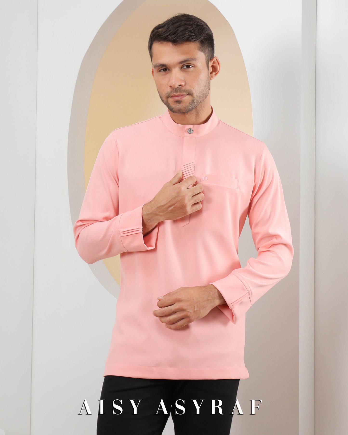 Kurta Raisuni - Peach