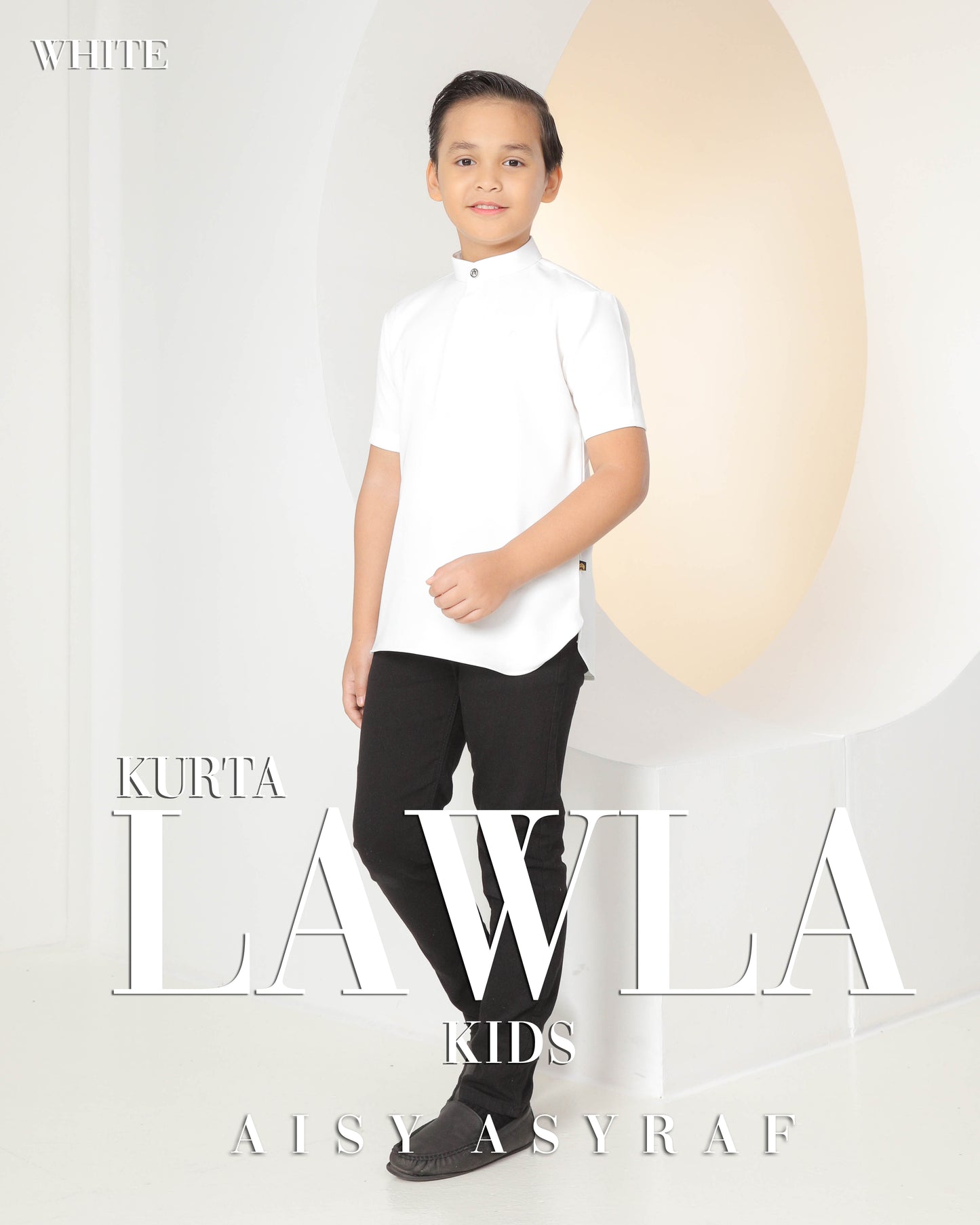 Kurta Lawla Kids - White