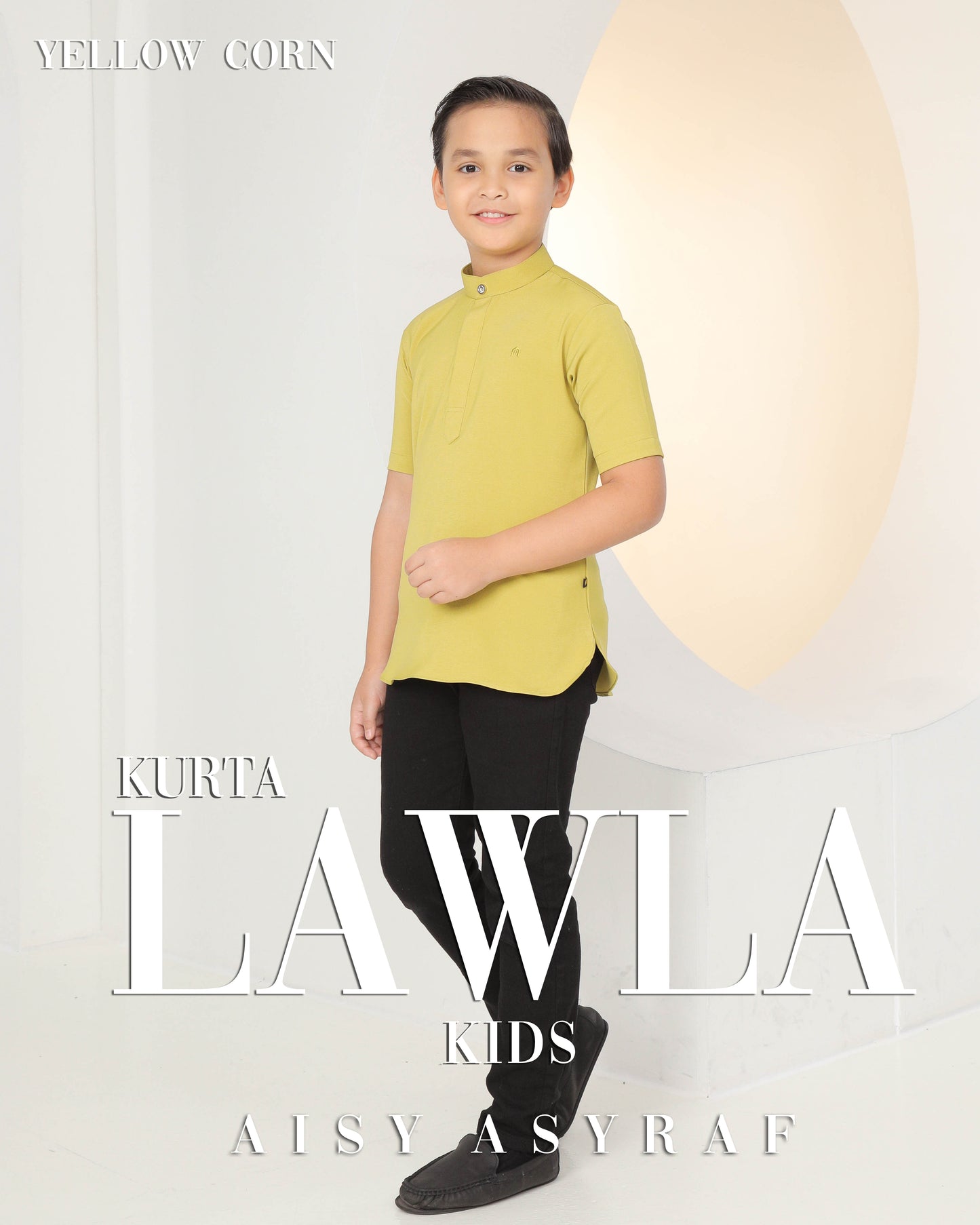Kurta Lawla Kids - Yellow Corn