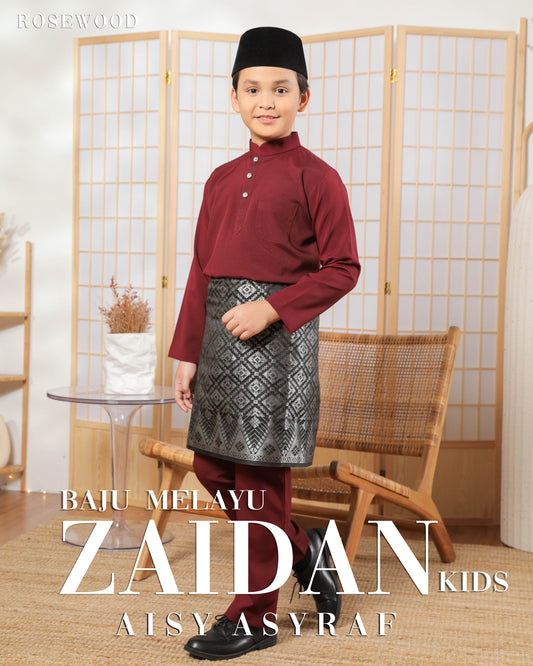 Baju Melayu Zaidan Kids - Rosewood