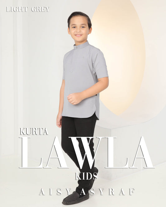 Kurta Lawla Kids - Light Grey
