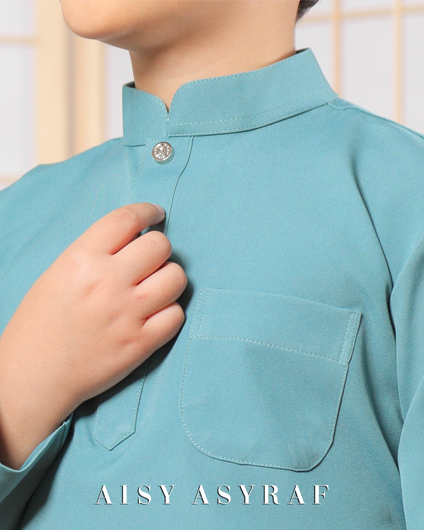 Baju Melayu Zaidan Kids - Dark Turqouise