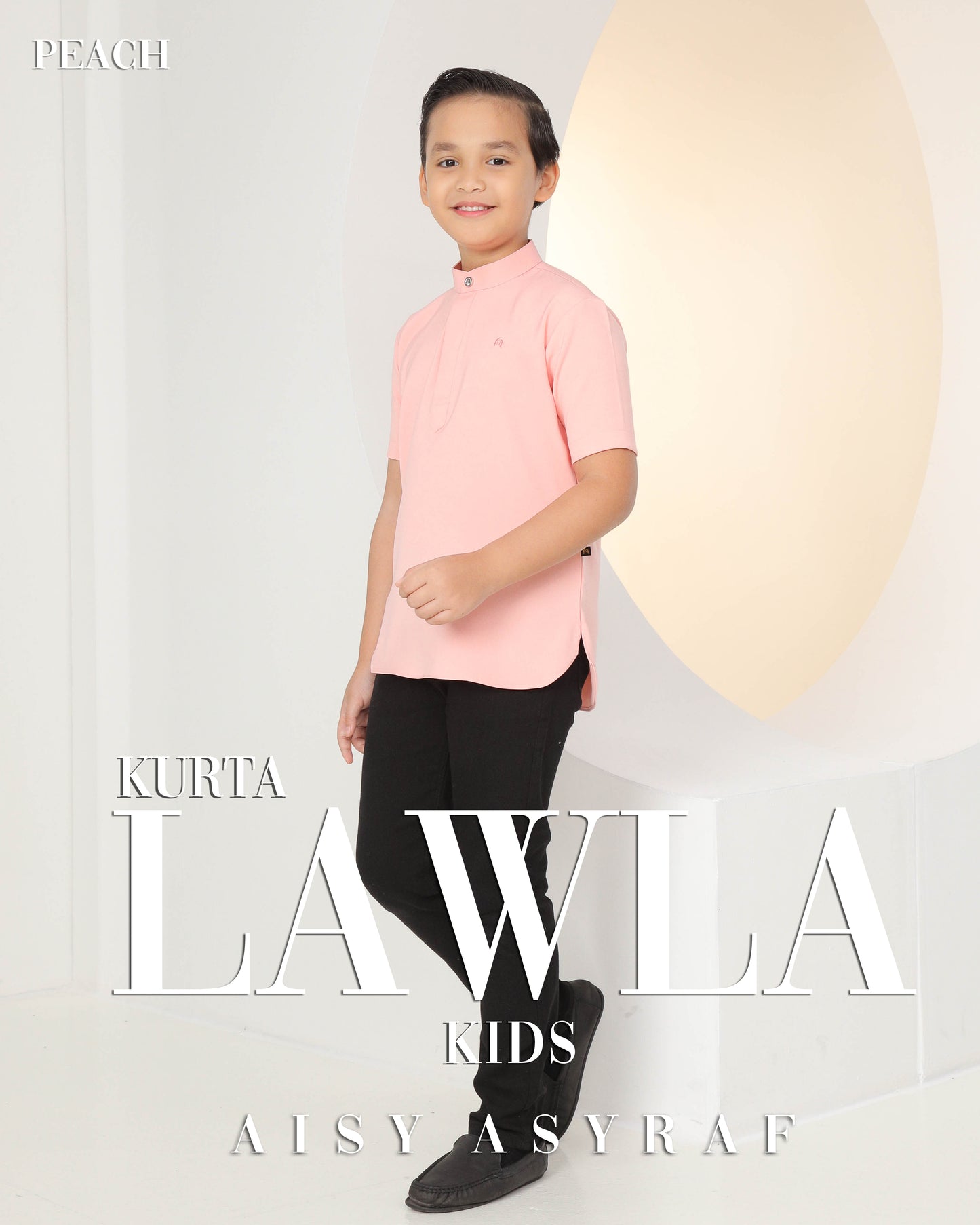 Kurta Lawla Kids - Peach