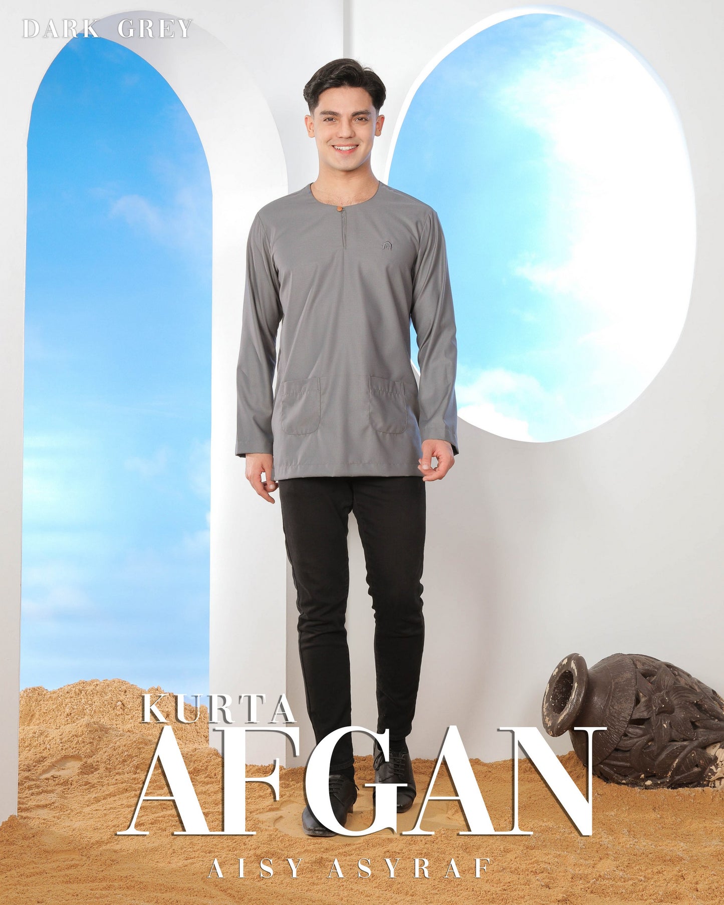 Kurta Afgan - Dark Grey