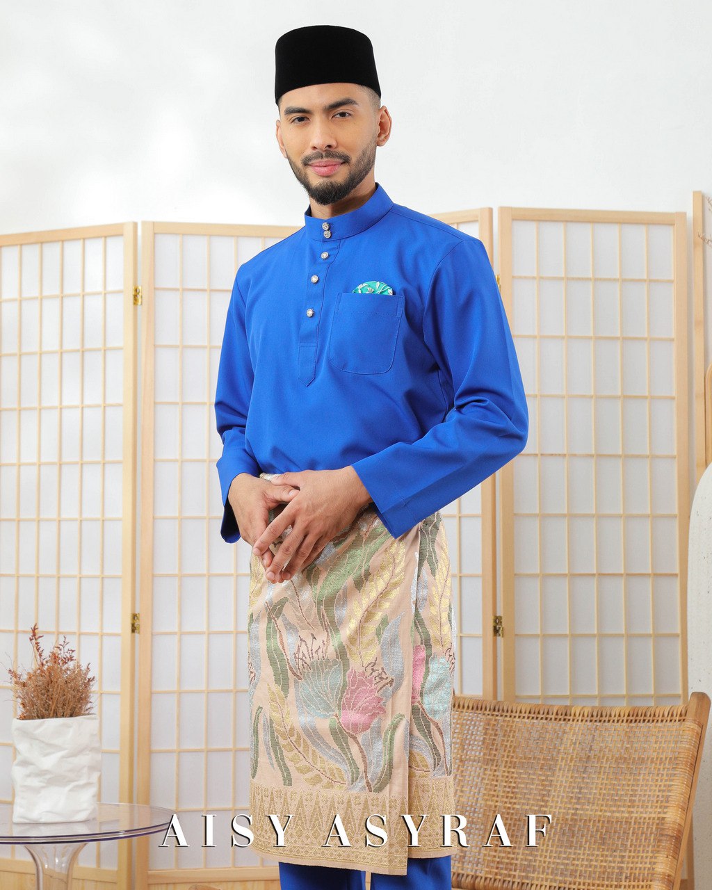 Baju Melayu Zaidan - Royal Blue