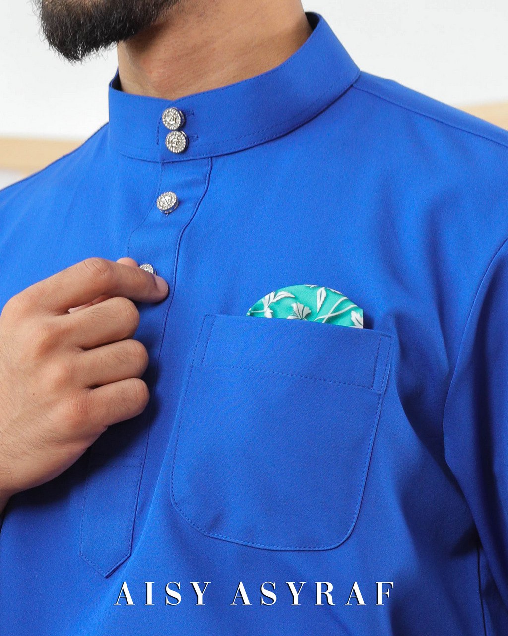 Baju Melayu Zaidan - Royal Blue