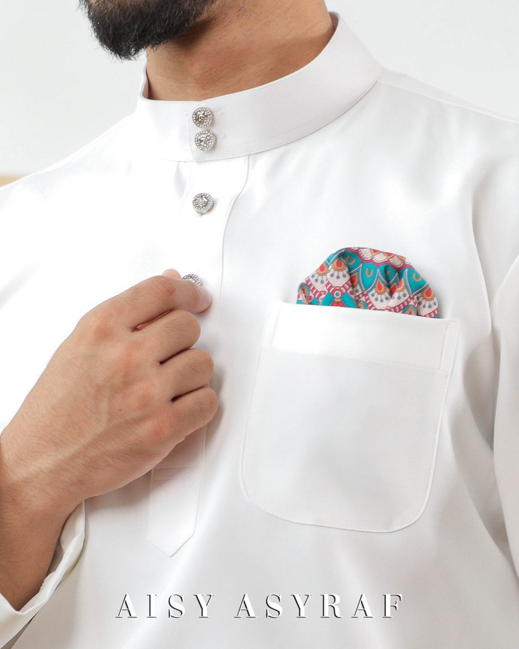 Baju Melayu Zaidan - White