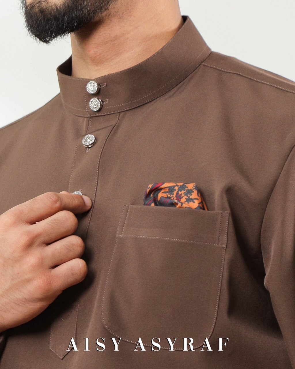 Baju Melayu Zaidan - Dark Brown