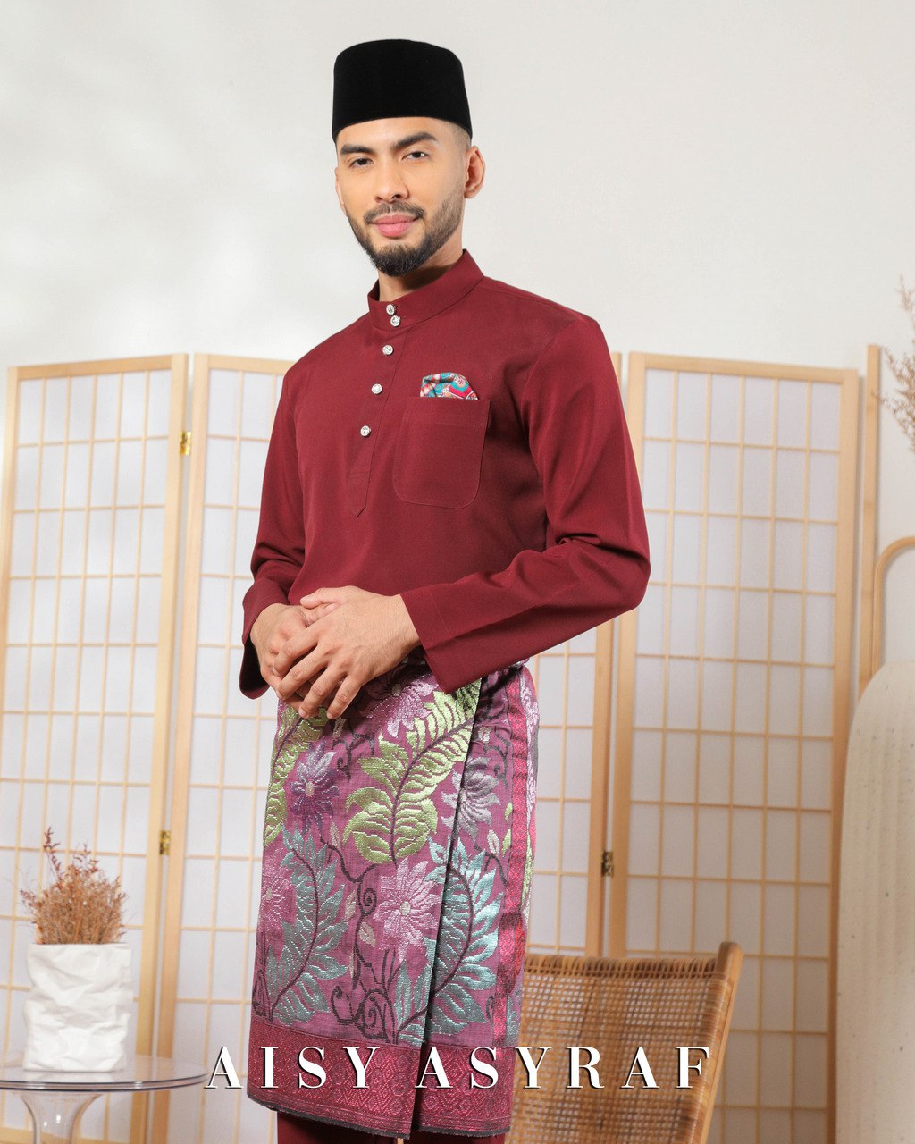 Baju Melayu Zaidan - Rose Wood