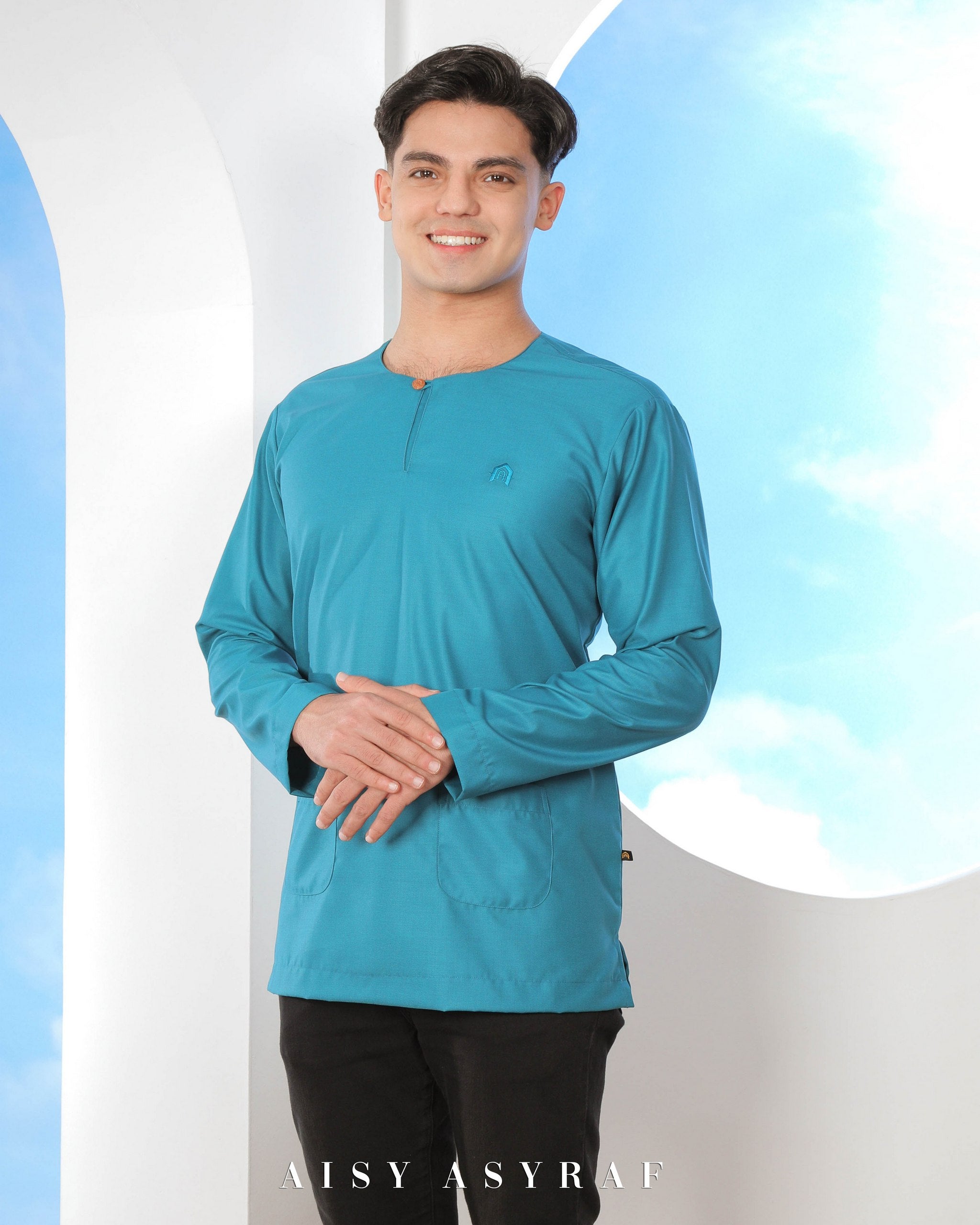 Kurta Afgan - Teal Blue