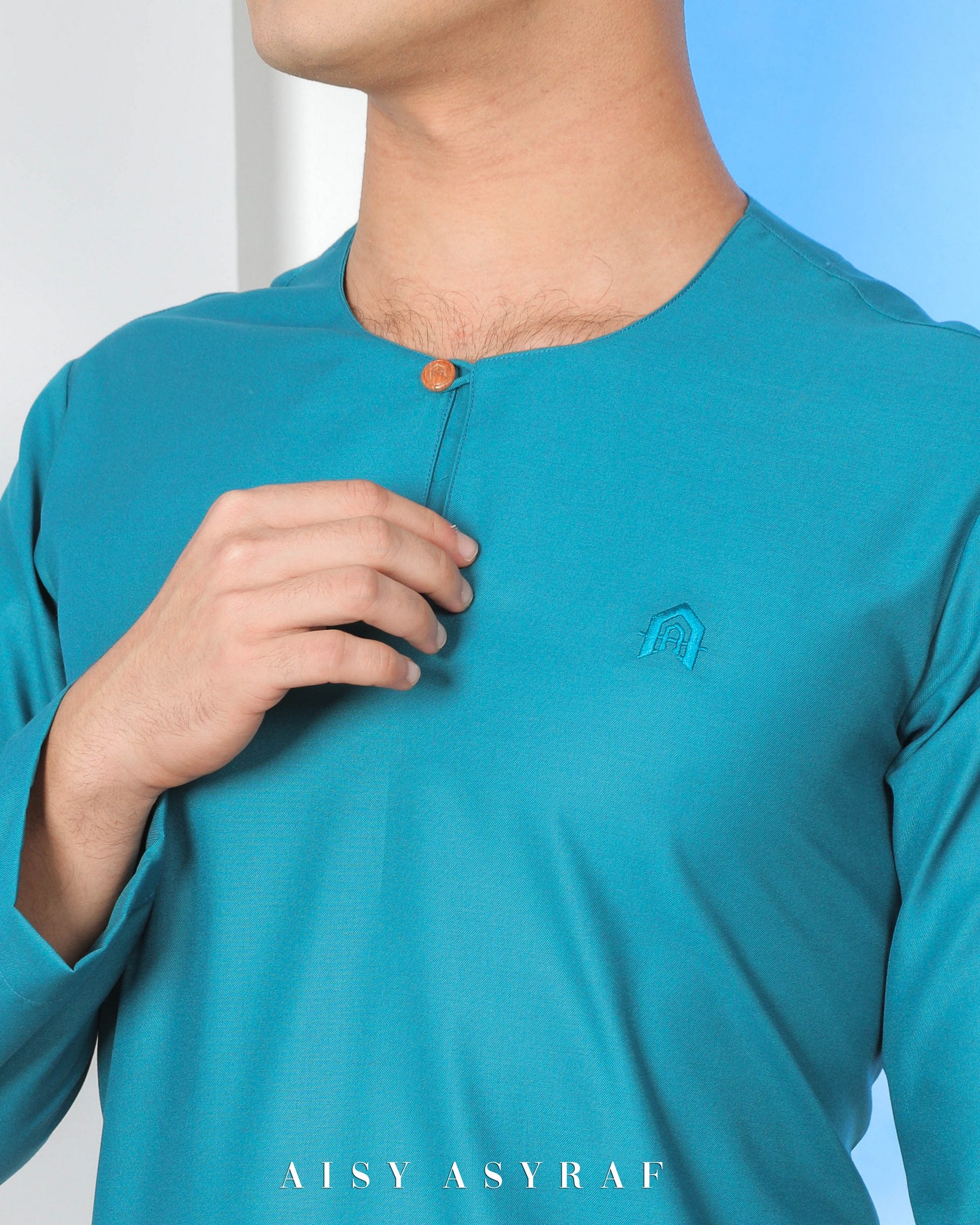 Kurta Afgan - Teal Blue