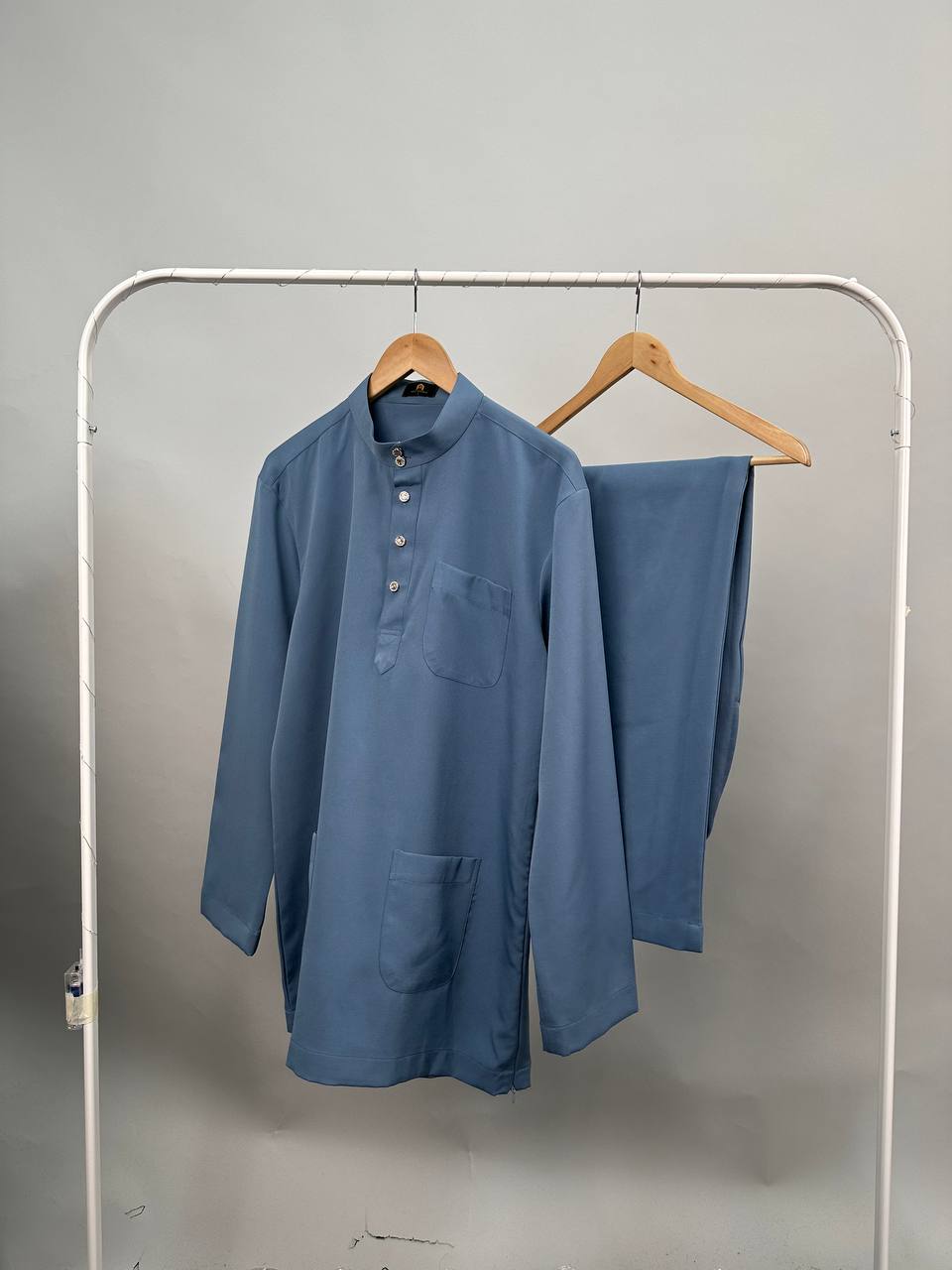 Baju Melayu Zaidan - Dusty Blue